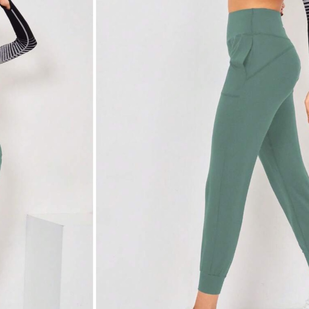 Green Joggers - Picture 2 of 2